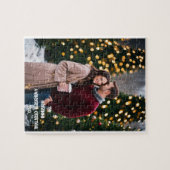 Modernes Manimal l Christmas Couple Foto Puzzle (Horizontal)