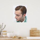 Modernes Männerhaar Poster (Küche)