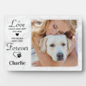 Modernes Marbour Custom Foto Dog Pet Memorial Fotoplatte (Vorderseite)