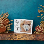Modernes Marbour Custom Foto Dog Pet Memorial Fotoplatte (Seite)