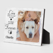 Modernes Marbour Custom Foto Dog Pet Memorial Fotoplatte (Seite)