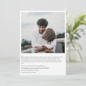 Modernes Märchengeschichten-Foto Save the Date in Einladung (Stehend Vorderseite)