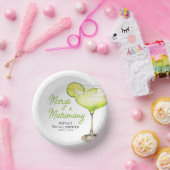 Modernes Margs & Matrimons Cocktail Brautparty Pappteller (Party)