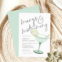 Modernes Margs- und Matrimonic-Cocktail-Brautparty