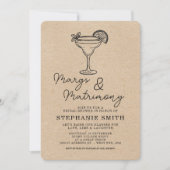 Modernes Margs- und Matrimony-Brautparty Einladung (Vorderseite)