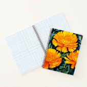 Modernes Marigold Watercolor-Muster Notizblock (Innenseite)