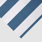 Modernes Marine-Blau-weißes Streifen-Muster Seidenpapier (Ausschnitt)