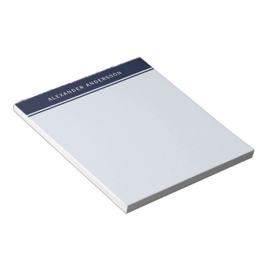 Modernes Marineblau der Männer Notizblock (angewinkelt)