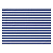 Modernes Marinemuster in blau-weiß-nautischen Stre Tischdecke (Vorderseite (Horizontal))