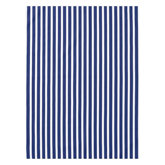 Modernes Marinemuster in blau-weiß-nautischen Stre Tischdecke (Vorderseite)