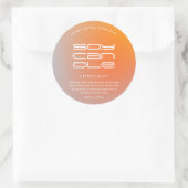 Modernes Markenzeichen Runder Aufkleber (Tasche)