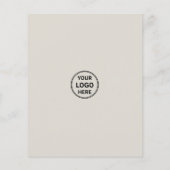 Modernes Marketing für benutzerdefinierte Logos Flyer (Hinten)