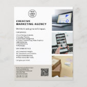 Modernes Marketing für benutzerdefinierte Logos Flyer (Vorne)