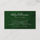 Modernes Marmor Aquarellgold lila grün & blau Visitenkarte (Rückseite)