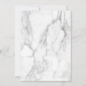 Modernes Marmorfest - Foto zum Leben / Beerdigung Einladung (Rückseite)