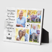 Modernes Marmorfoto Collage Memorial Keepake Fotoplatte (Seite)