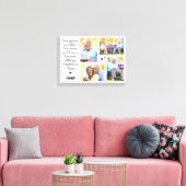 Modernes Marmorfoto Collage Memorial Keepake Leinwanddruck (Insitu (Wohnzimmer))