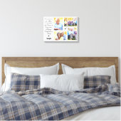 Modernes Marmorfoto Collage Memorial Keepake Leinwanddruck (Insitu (Schlafzimmer))