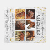 Modernes Marmorgeächtnis Pferd Fleecedecke (Vorderseite (Horizontal))