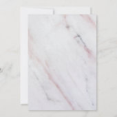 Modernes Marmorgetränk 16 Geburtstagsfeier Einladung (Rückseite)