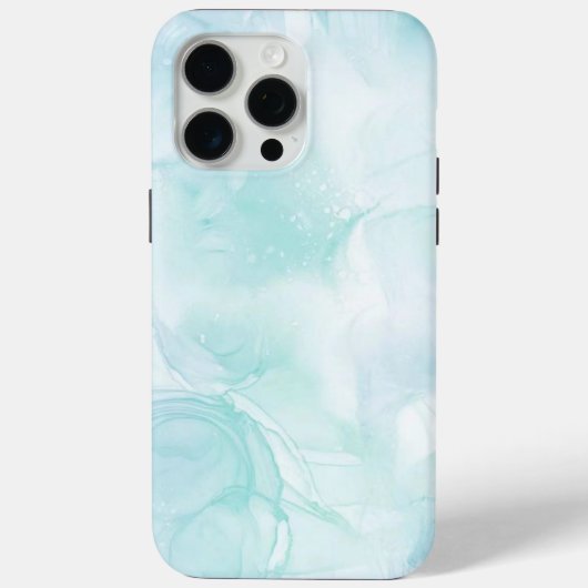 Modernes Marmorlicht Blau Case-Mate iPhone Hülle (Rückseite)