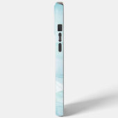 Modernes Marmorlicht Blau Case-Mate iPhone Hülle (Rückseite / Links)