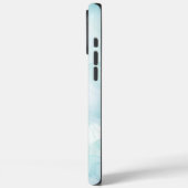 Modernes Marmorlicht Blau Case-Mate iPhone Hülle (Rückseite / Links)
