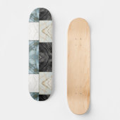 modernes Marmormuster Skateboard (Vorderseite)