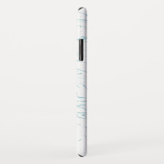 Modernes Marmormuster von Aqua Case-Mate iPhone Hülle (Hinten/Rechts)