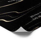 Modernes Marmorpreisliste-Poster Poster (Ecke)