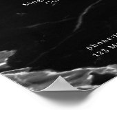 Modernes Marmorpreisliste-Poster Poster (Ecke)