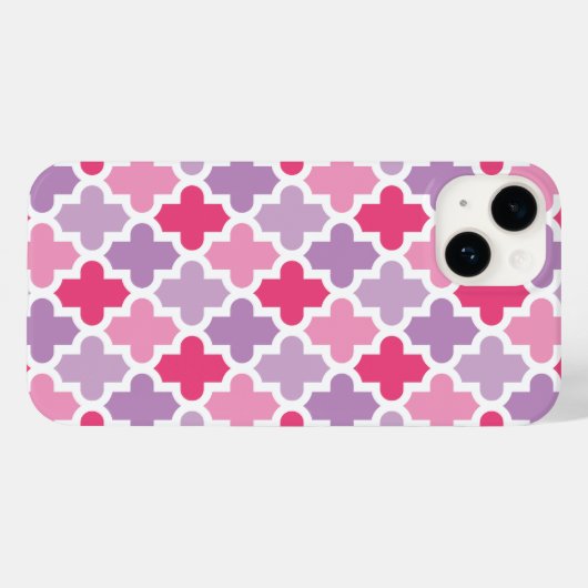 Modernes marokkanisches Muster Case-Mate iPhone Hülle (Rückseite (Horizontal))