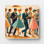 Modernes Martinis Tanzcocktail Party Mitte des Jah Fotoplatte (Vorderseite)