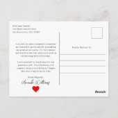 Modernes, maßgeschneidertes Foto, Abschluss Vielen Postkarte (Rückseite)