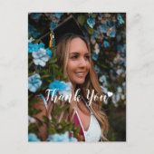 Modernes, maßgeschneidertes Foto, Abschluss Vielen Postkarte (Vorderseite)