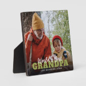 Modernes, maßgeschneidertes Foto der "Weltbesten O Fotoplatte (Vorderseite)