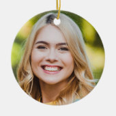 Modernes, maßgeschneidertes Foto Einfaches Abschlu Keramik Ornament (Vorne)