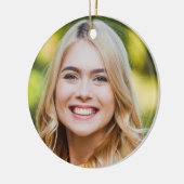 Modernes, maßgeschneidertes Foto Einfaches Abschlu Keramik Ornament (Links)