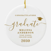 Modernes, maßgeschneidertes Foto Einfaches Abschlu Keramik Ornament (Hinten)