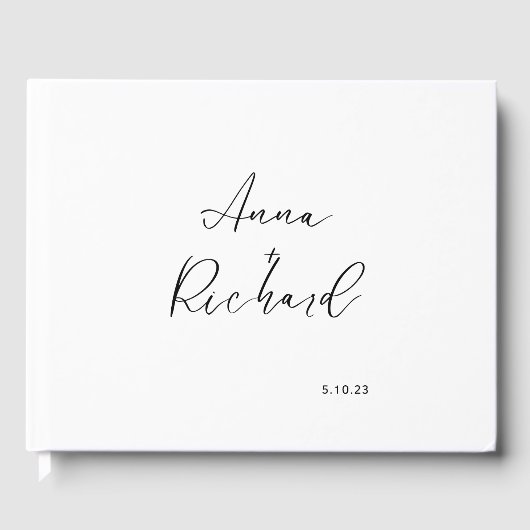 Modernes, maßgeschneidertes Gästebuch (Vorderseite)