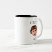 Modernes, maßgeschneidertes Kind mit Kinderbild, T Zweifarbige Tasse (VorderseiteRechts)