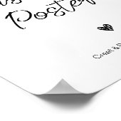 Modernes, maßgeschneidertes Poster-Zeichen Poster (Ecke)