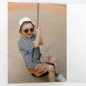 Modernes, maßgeschneidertes Weihnachtstypografie-F Dreifach Gefaltete Karte (Innen Erste Seite)