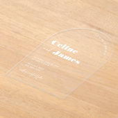 Modernes, maßgeschneidertes weißes Overlay Klare H Acryleinladungen (Ablage )