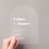 Modernes, maßgeschneidertes weißes Overlay Klare H Acryleinladungen (Insitu (Handheld))