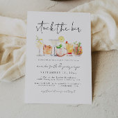 Modernes Material Die Bar Dusche Einladung Vorlage