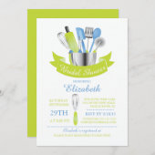 Modernes Material Die Küchen Bridal Dusche Einladu Einladung (Vorne/Hinten)