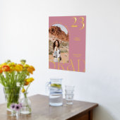 Modernes Mauve Boho Chic Arch Frame Abschluss Foto Foliendrucke (Ablage(Küche))