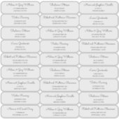 Modernes MCM Gästetikett Aufkleber (Vorderseite)