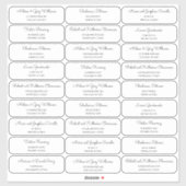 Modernes MCM Gästetikett Aufkleber (Blatt)